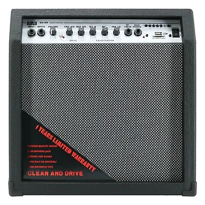 EMB 500 WATTS Bluetooth Guitar Amplifier Speaker Powerful Cabinet - SD USB AUX B • $104.99