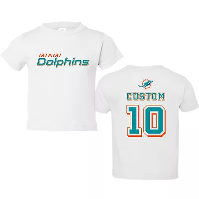 Custom Miami Dolphins Toddler Football Shirt - Tyreek Jersey Tua Personalized • $19.99