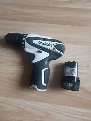 Makita 10.8v Black And White Edition Drill Driver Spares Or Repair • £12.99