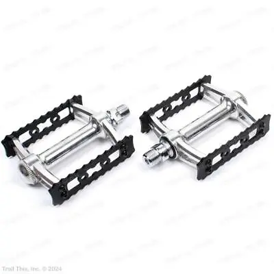 MKS Sylvan Gordito Platform Bicycle Pedals 9/16  Grippy Cage - Black / Silver • $38.95