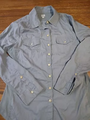 Converse One Star Mens Button Up Shirt Gray Size XL • $9