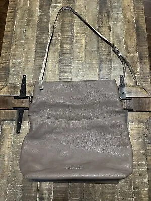 Michael Kors Dark Brown/Grey (Mink) Pebbled Leather Crossbody Bag - See Descrip • $0.99