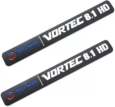 2 Pack Allison Transmission 8.1 Hd 8.1L Vortec Emblem Sticke Decals(Black/White) • $16.99