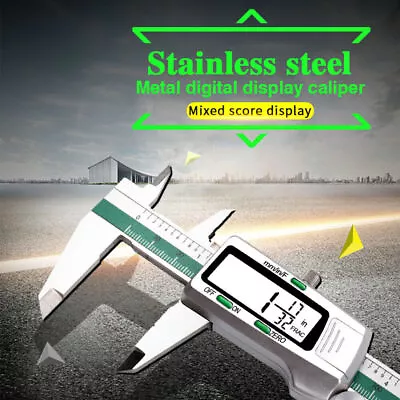 Digital Display Vernier Caliper 150mm Stainless Steel LCD Fraction/MM/Inch Tool! • $20.46