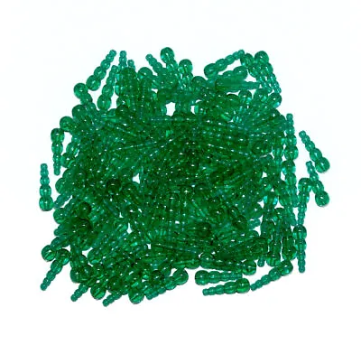 Dark Green Stack Beads Fishing Lure Components Crafts (50pc) • $3.49