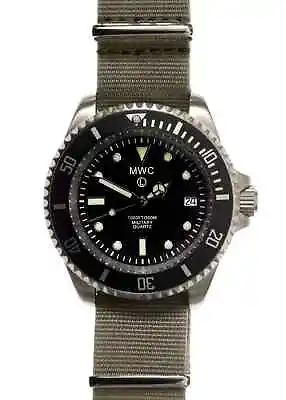 MWC 300m Stainless Steel Quartz Military Divers Watch 10 Year Battery Life • £215