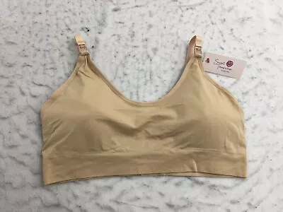 NEW Secret Treasures Maternity Bra Womens 3XL Beige Nude All Day Comfort • $2.60