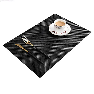 $21.99 • Buy 4X PVC Dining Placemats Table Mat Pad Mat Non-slip Anti-skid Washable Coasters