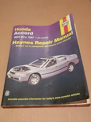 Haynes Repair Manual 42013 Honda Accord 1994-1997 All Models Rebuild Automotive  • $12.99