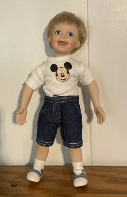 Ashton Drake Doll Porcelain Boy Mickey Mouse Disney Mouseketeer SA531 • $34.95