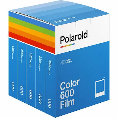 Polaroid Color 600 Film 5 Pack Total Of 40 Prints 6013   • $84.99