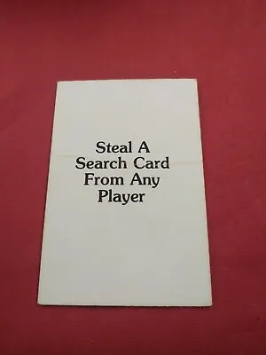 Mystery Mansion Board Game 1984 REPLACEMENT STEAL A SEARCH CARD  *73c • $7