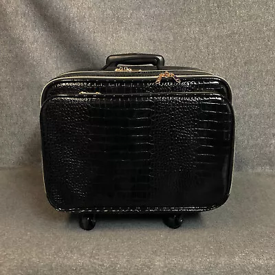 Rolling Makeup Train Case Carry On Travel Cosmetic Organizer Suitcase NWOT • $99.99