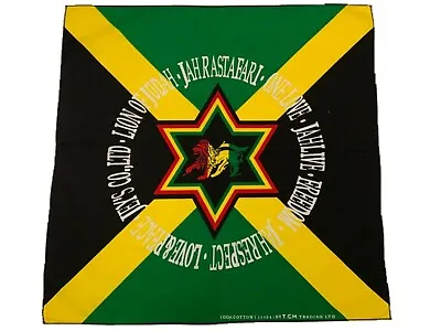 Limited Jamaica Lion Of Judah Flag Bandana Freedom Banner Headband Rasta Durag • $15.89