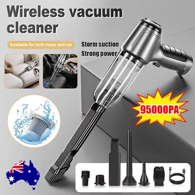 95000PA Vacuum Cleaner Bagless Handheld Car Vacuums Super Suction Rechargeable • $37.95