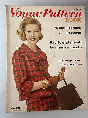 VOGUE Pattern Book 1959 SEPTEMBER Little Black Dresses FreeGiftWrapFast Dispatch • $32.34