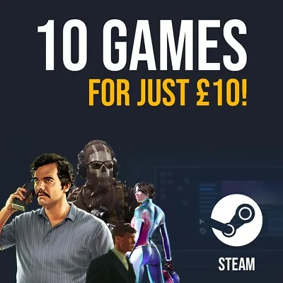 £8 • Buy [20% Off] 10 Games For £8 PC Steam Key Game Bundle. Minimum £50's Worth!