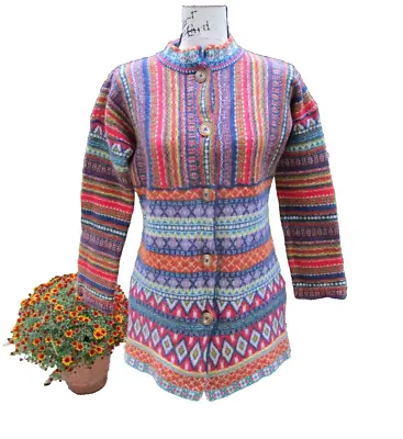 Anthropologie MOTH Women’s Cardigan Size XS Wool Nordic READ* • $19.99