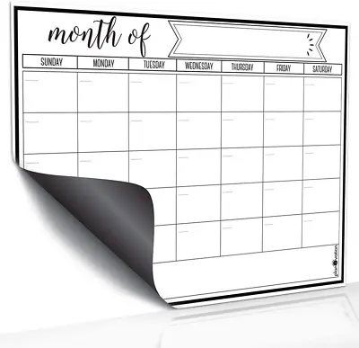 $10.99 • Buy Magnetic Dry Erase Calendar Refrigerator Calendar Calendar Whiteboard Planner 