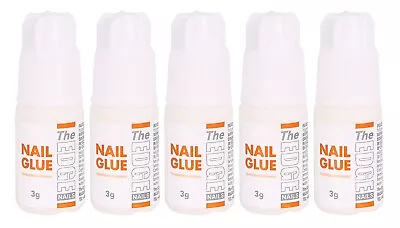 THE EDGE NAIL GLUE 3g Gram UV GEL ACRYLIC NAILS STRONG FALSE ADHESIVE For Tips • £2.99