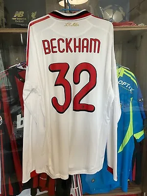 09/10 AC Milan Away Match Issued Player Beckham Formotion Shirt • $350