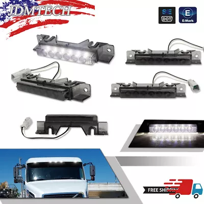 5X Top Roof Running Light For Volvo VN/VNL 2003-up Truck Smoke White 6 Led • $26.99