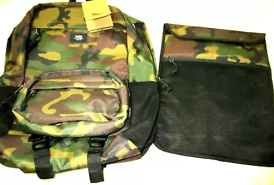 Vans Transplant 3 In 1 Modular Backpack Green Black Camo Unisex Free Ship NWT  • $49.99