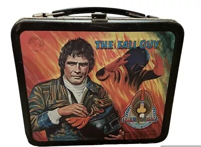 Vintage 1981 The Fall Guy Metal Lunchbox And NO Thermos Retro 80’s T.V. • $36.95