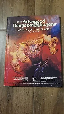 Advanced Dungeons & Dragons D&D Manual Of The Planes 1st Ed 1987 Book  TSR #2022 • $89.99