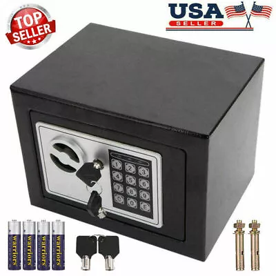 Large Digital Jewelry Cash Gun Security Safe Box Electronic Steel Home Office ~~ • $35.99
