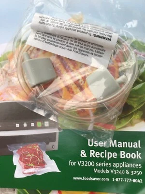 $21.75 • Buy Food Saver Vacuum Sealer Hose Tube For Canister Lid V3200 V3240 3250