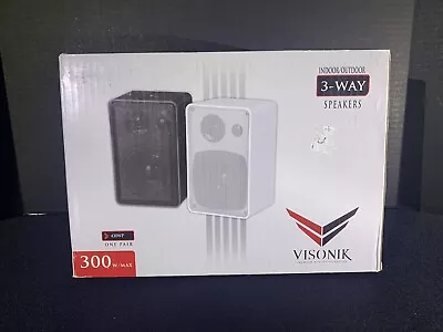 Visonik 4” 3-Way Indoor/Outdoor Loudspeakers (No Cables) - Please Read • $55