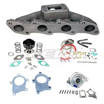 Fits 240SX 91-94 95-98 KA24DE T3T4 TOP MOUNT MANIFOLD TURBO CHARGER SET UP KIT • $527.94