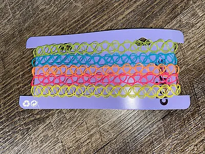 Claire’s Neon Stretch Tattoo Choker Necklace Set BFF Best Friends • $23.99