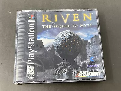 Riven: The Sequel To Myst PS1 (Sony PlayStation 1 1997)  Complete 5 Disc Manual • $19.99