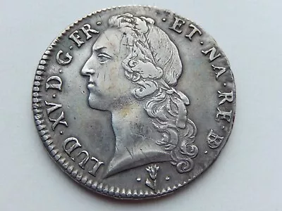 B164 - France Bearn (Pau) Louis XV Silver Ecu Au Bandeau. 1748. • £200