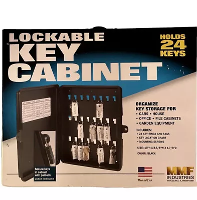 MMF Industries Lockable Key Cabinet Holds 24 Keys NEW • $17