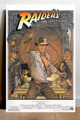 Raiders Of The Lost Ark Harrison Ford Poster | Film Memorabilia | Movie Poster P • £19.99