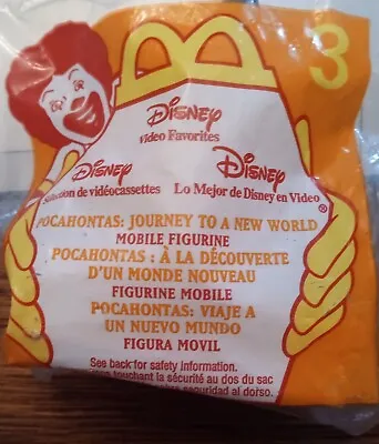 McDONALDS HAPPY MEAL TOY; 1998. DISNEY VIDEO FAVORITES POCAHONTAS NO. 3 NIP • $0.90