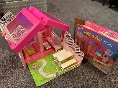 Vintage 1992 Barbie Fold N Fun House Dream Home Mattel In Original Box • $5.99