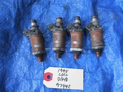 96-00 Honda Civic Fuel Injector Set Engine Motor D16Y8 D16 VTEC 97442 • $49.99