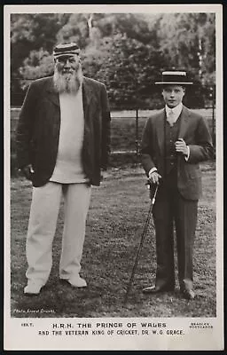 Beagles - 'HRH The Prince Of Wales And W.G. Grace' (1911) - Unused Cricket Po... • £46