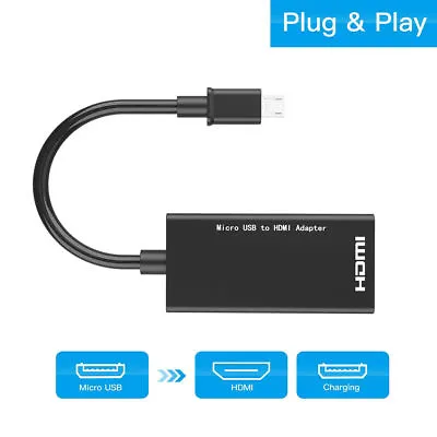 Micro USB To HDMI Cable MHL Adapter For Android Phone LG Huawei Samsung Sony HTC • $7.58