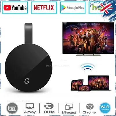 For Chromecast Google Wireless Receiver TV Dongle Adapter HDMI Media Streamer • $56.61