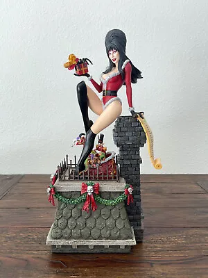 Elvira Scary Christmas Deluxe Maquette Tweeterhead Sideshow Mistress Of The Dark • $650