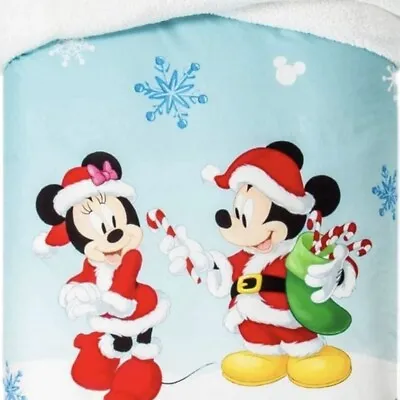 Disney Mickey & Minnie Mouse 2-in-1 Sherpa Backed Duvet Cover  Twin Size • $30