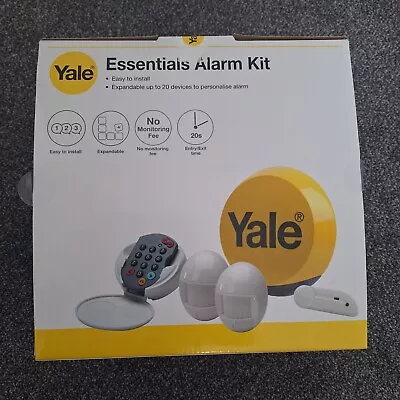 Yale YES-ALARMKIT Essentials Alarm Kit Battery Powered 5 Piece Kit Self Moni • £30