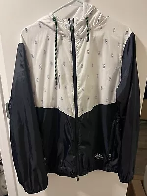 Armani Exchange Medium Monogram Blue Rain Jacket Perfect Condition • $20