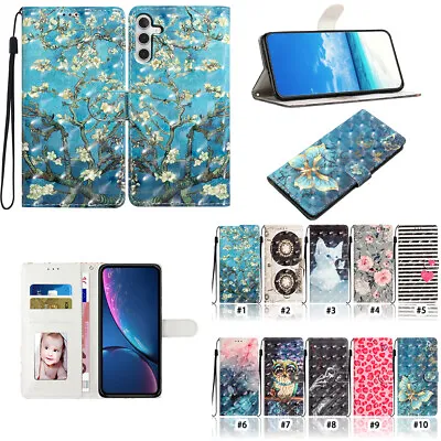 Magnetic Leather Wallet Card Case For Samsung A73 A72 A54 A52 A42 A34 Flip Cover • $13.99