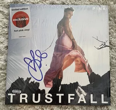 P!NK Trustfall Signed Vinyl LP Hot Pink RARE AUTOGRAPH • £578.28